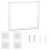 Record Shelf Wall Mount Acrylic Album Holder Display CDs shelf, 1