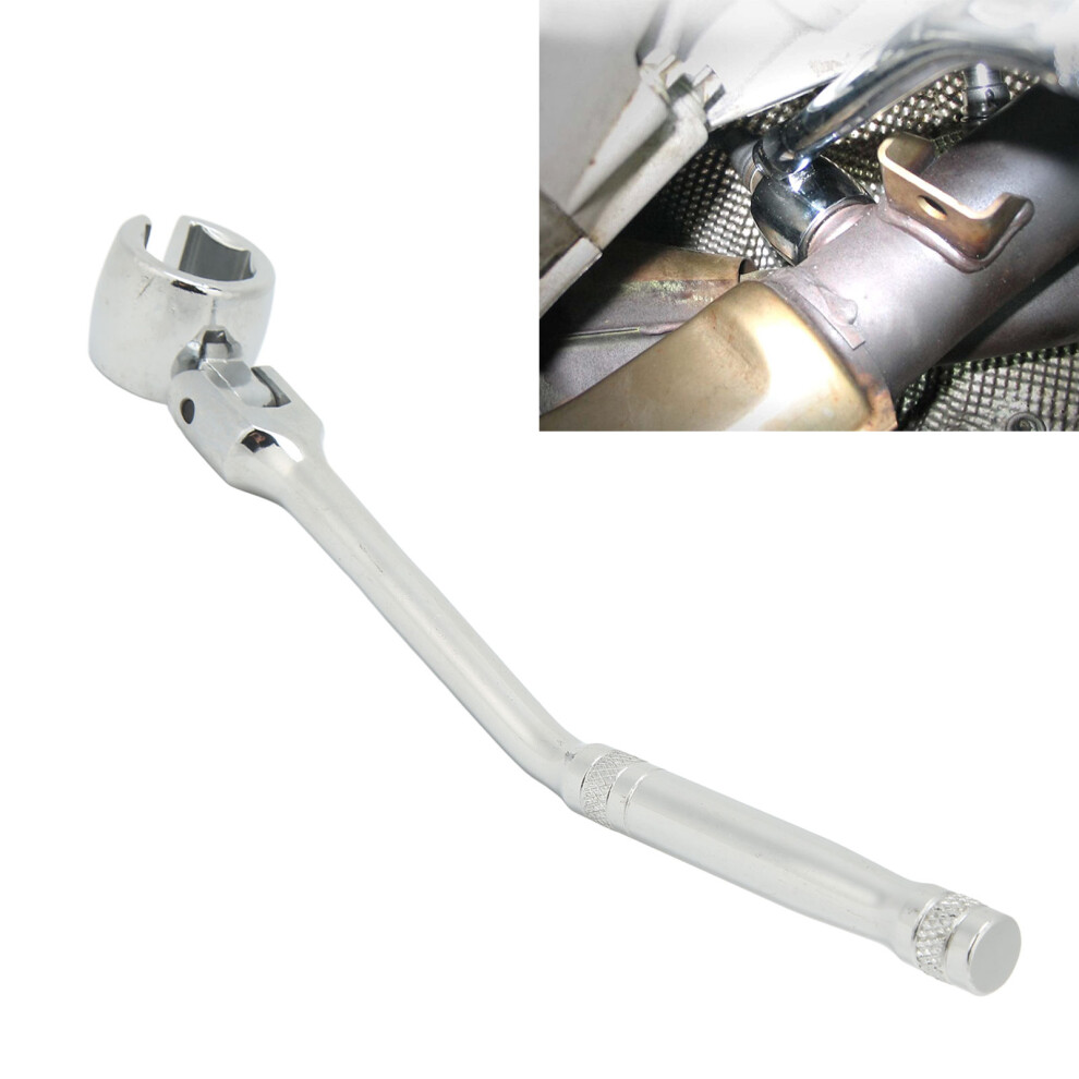 Flex Head Oxygen Sensor Wrench - 22Mm Chrome For Easy O2 Removal 8781354135199
