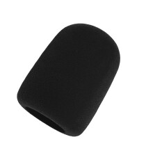 Precise Fit Microphone Shield Elasticity Sponge-Black