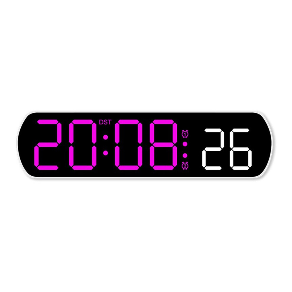 Digital Led Clock With Alarm Jump Second Adjusted-Rose Red 7704000057691