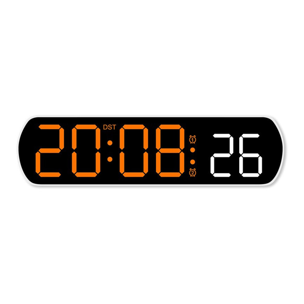 Voice Control Led Alarm Clock With Temperature Display- Orange 7704000057745