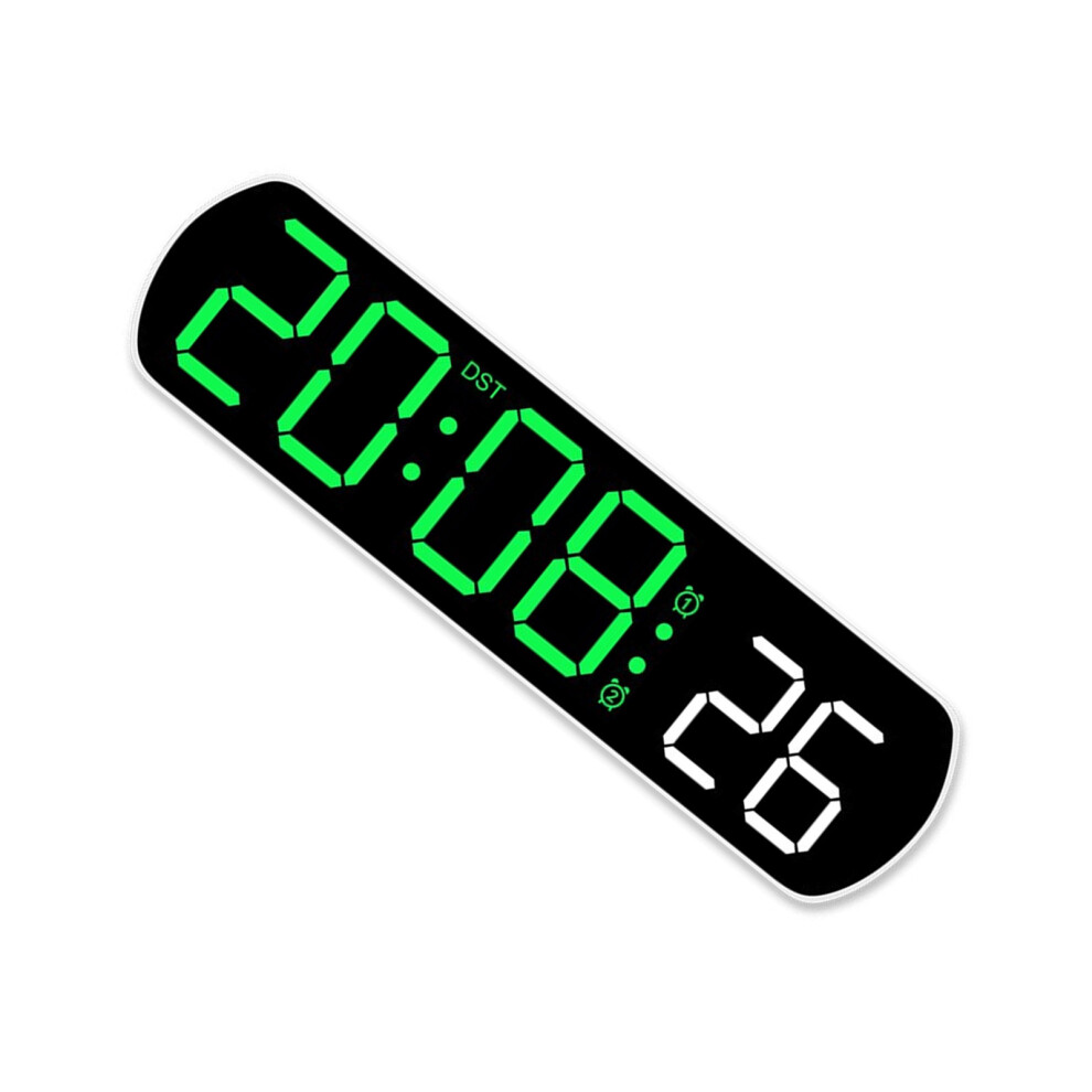 Voice Control Led Alarm Clock With Temperature Display- Green 7704000058100