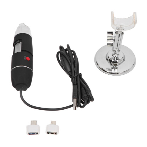 USB Digital Microscope 3-in-1 1600X with 8 LEDs for Inspection 1