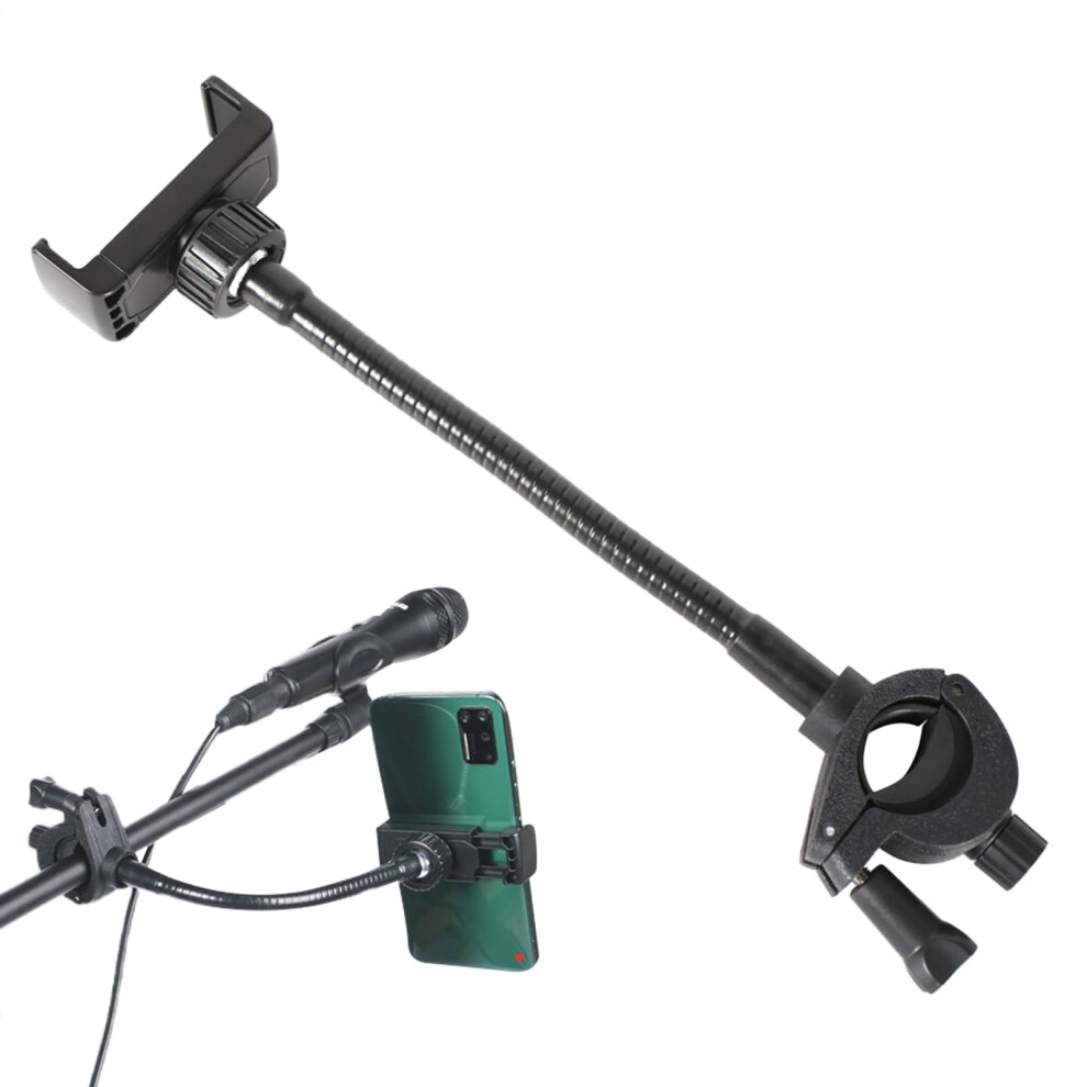 Phone Holder Long Gooseneck Arm Mount Adjustable Phone Stand For Smartphones Studio Music Club 9393856576302