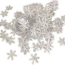 300pcs/bag Christmas Snowflakes Confetti Artificial Snow-Silver