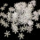 300pcs/bag Christmas Snowflakes Confetti Artificial Snow-Silver 7