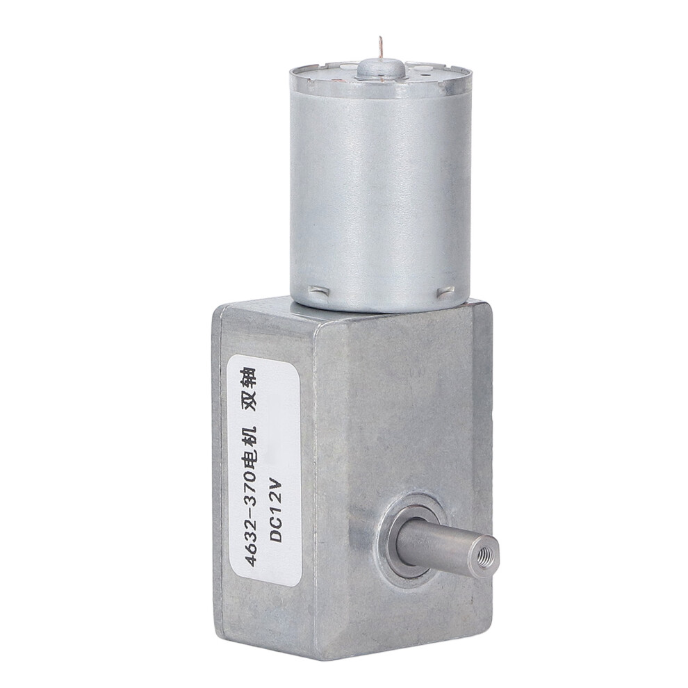 12V Metal Double Shaft Gear Motor Self Locking Cw/Ccw Aluminum Brass Coil 90Rpm 4671354141501