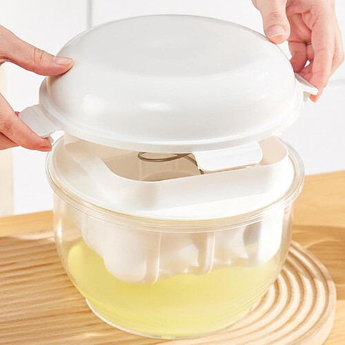 Yogurt Whey Separator Efficient Yogurt Filter And Strainer, Transparent Lid, Nut Milk Sifter For Cheese Making 1