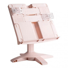 (Pink) Optimized Title for Lifting Landing Multi-functional Books Holder Lightweight Ergonomic Desktop Reading Shelf for Office School