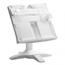(White) Optimized Title for Lifting Landing Multi-functional Books Holder Lightweight Ergonomic Desktop Reading Shelf for Office School