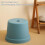 Lightweight Non-Slip Plastic Footstool, Stackable, One-Piece Design, Medium Green, For Bathroom And Home, Shoe Changing 5