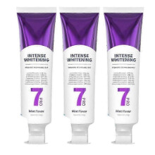 (3pcs) 3x 7-Pro Intensive Toothpaste - Advanced Natural Whitening Mint for Deep Stain Removal
