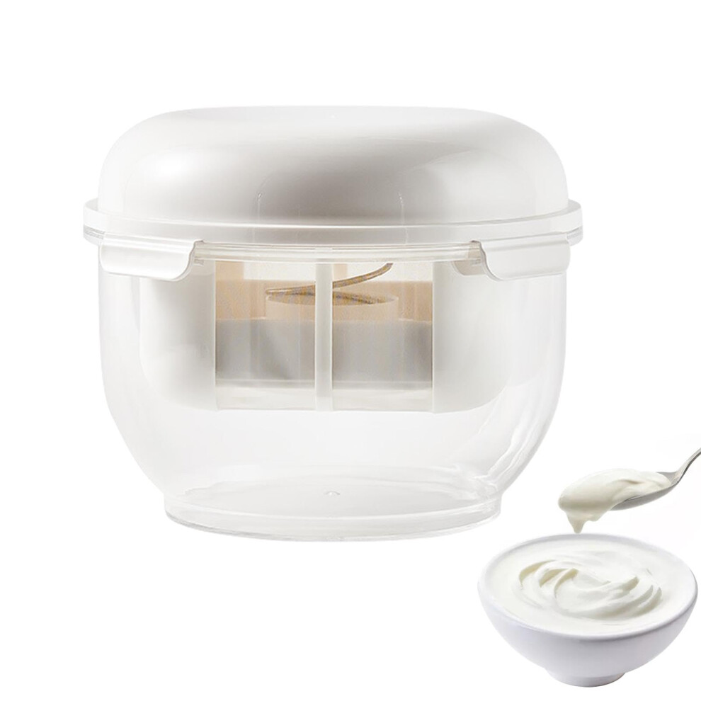 Yogurt Whey Separator, Reusable Removable Kitchen Gadget, BPA-Free Plastic Container, 12-Ounce Cup for Homemade Yogurt-image-OPC-PMDTFRB-NEW
