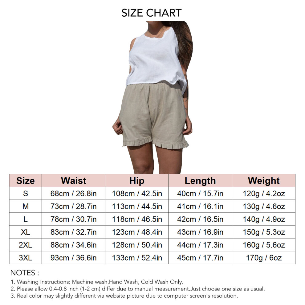 Women Casual Gray Shorts XL with Ruffle Trim & Side Pockets-image-OPC-PMDTFRY-NEW