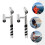 2pcs Double-head Fishing Rod Holders Adjustable 8