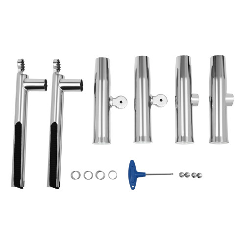 2pcs Double-head Fishing Rod Holders Adjustable 1