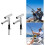 2pcs Double-head Fishing Rod Holders Adjustable 7