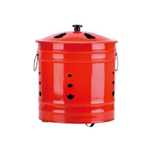 Burn Barrels Outdoor Trash Burning, Garden Incinerator With Lid And Fire Hook, 15.7-Inch For Waste Paper Leaves