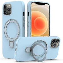(Azure) iPhone 12 & 12 Pro Kickstand Case with MagSafe Compatibility: Phone Cover for All Models