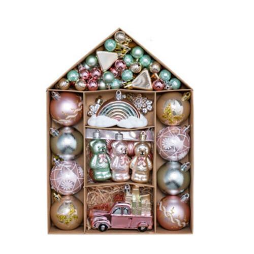 Weihnachtskugel-Ornament, 70 Stück/Box, hängende-Stil 2