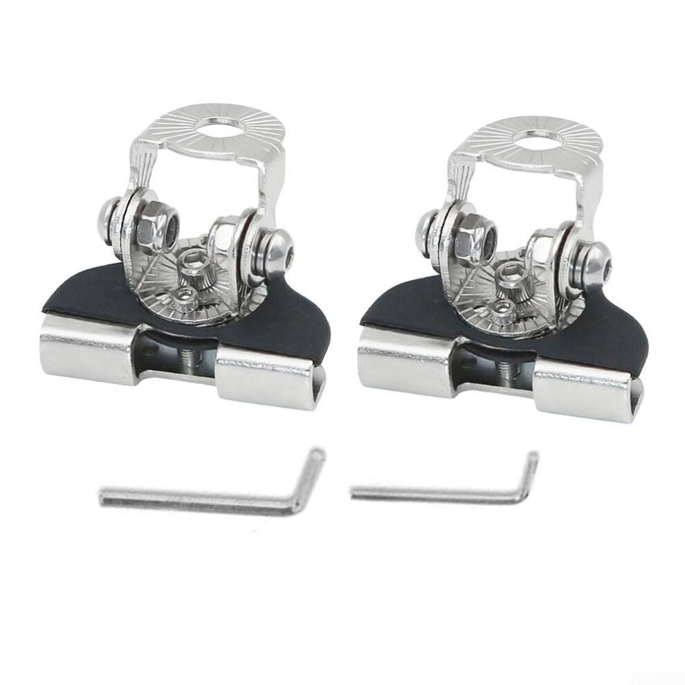 Car Hood Bracket Mounting Kit 180-Degree Adjustable Metal Brackets No-Drill Installation For Truck Suv Atv Silver 9084446576894
