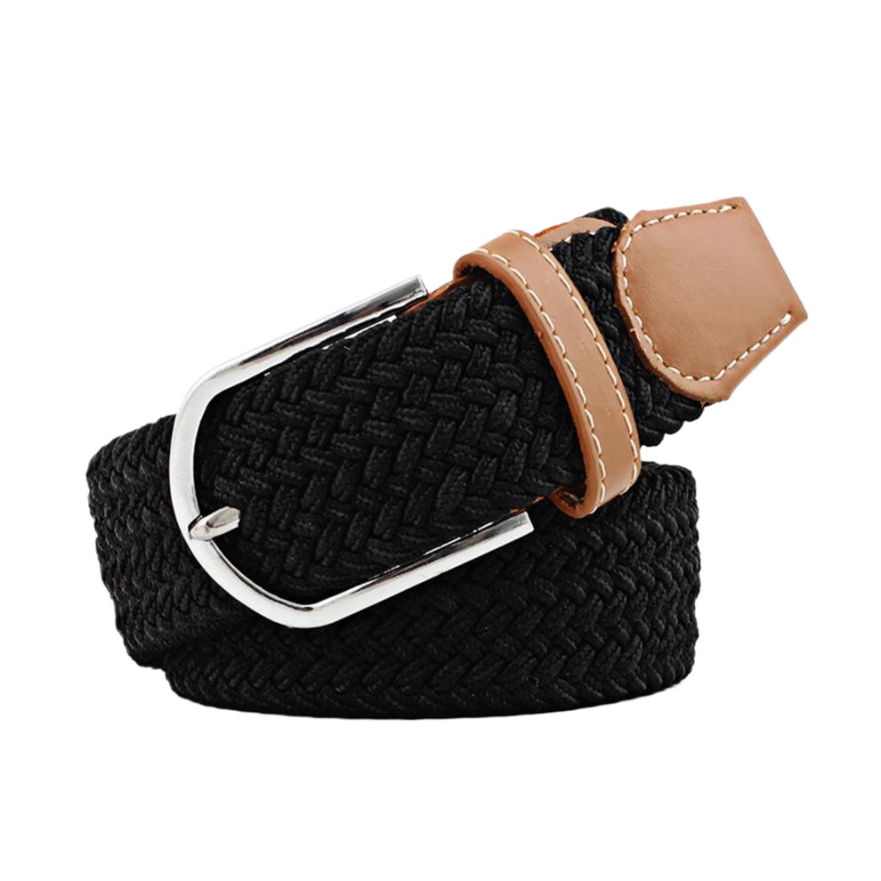 (Black) Elastic Belts For Women Uk Belts For Men Adjustable Size Easy To Wear-image-OPC-PMDTPNR-NEW