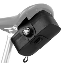 Under Seat Bike Bag Quick-Release Tail Holder Case, Bike Seat Pouch For Urban Commuting And Bikepacking, Black