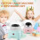 Candy Floss Maker Machine Mini Portable Pink, Automatic Electric Sugar Cotton Candy Machine, DIY Cotton Candy Maker 2