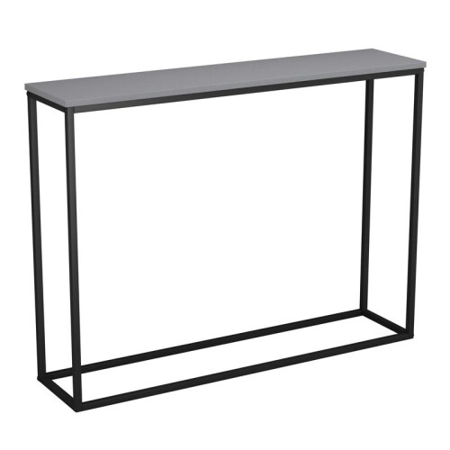 (Grey) Modern Wooden Console Table with Metal Legs