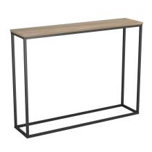 (Oak) Modern Wooden Console Table with Metal Legs