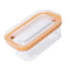 Butter Dish 304 Stainless Steel Insert For Refrigerator Use, Cheese Storage Box With Lid