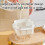 Yogurt Jar Fine Mesh Transparent Filter Reusable Yogurt Maker Container Detachable Kitchen Gadget White 4