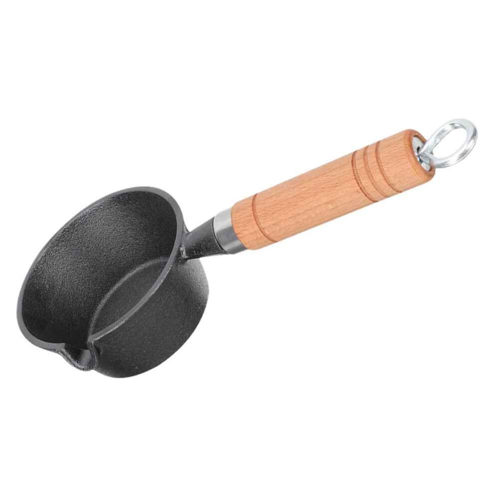 Mini Egg Frying Pan Iron Skillet With Heatproof Wooden Handle Nonstick Honeycomb Coating Multipurpose Pan For Breakfast-image-OPC-PMDTVKP-NEW