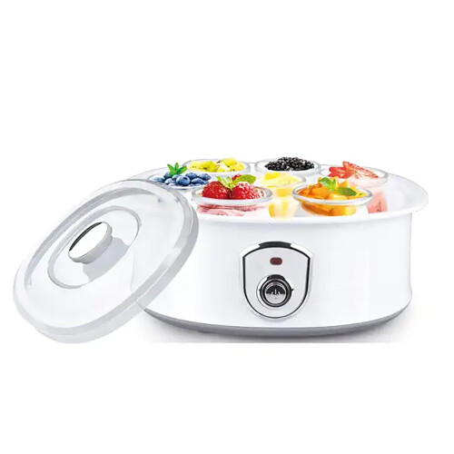 Automatic Yogurt Maker With LED Display, Compact Stainless Steel Container, Adjustable Temperature And Time, Easy Clean
