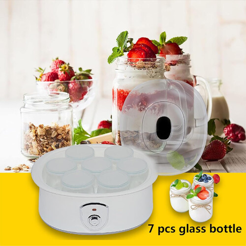 Automatic Yogurt Maker With LED Display, Compact Stainless Steel Container, Adjustable Temperature And Time, Easy Clean 2