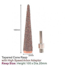 (100x20mmConeRaspHS) 50mm 100mm Tapered Cone Rasp 3 Sizes 2 4 Rasp With Arbor Adaptorgrind Rasp Tungsten Carbide Rasp Fine Grit 1pc 25-26s