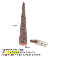 (100x25mmConeRaspLS) 50mm 100mm Tapered Cone Rasp 3 Sizes 2 4 Rasp With Arbor Adaptorgrind Rasp Tungsten Carbide Rasp Fine Grit 1pc 25-26s