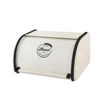(S White) Retro Bread Box Iron Practical Storage Container for Countertop Household Farmhouse 25-26s