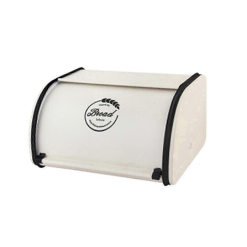 (S White) Retro Bread Box Iron Practical Storage Container for Countertop Household Farmhouse 25-26s