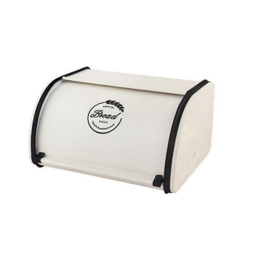 (S White) Retro Bread Box Iron Practical Storage Container for Countertop Household Farmhouse 25-26s 2