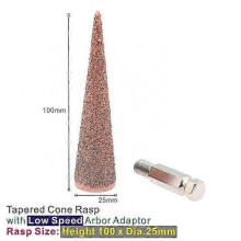 (100x25mmConeRaspLS1) 50mm 100mm Tapered Cone Rasp 3 Sizes 2 4 Rasp With Arbor Adaptorgrind Rasp Tungsten Carbide Rasp Fine Grit 1pc 25-26s