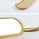 Ovaler Schmuckbehälter Servierplatte Snacktablett Golden 11