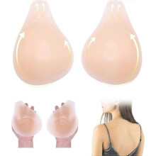 (L, female) Adhesive Silicone Lift Bra Reusable Stick On Bra Self-Adhesive Bra Invisible Breast S-XL 25-26s