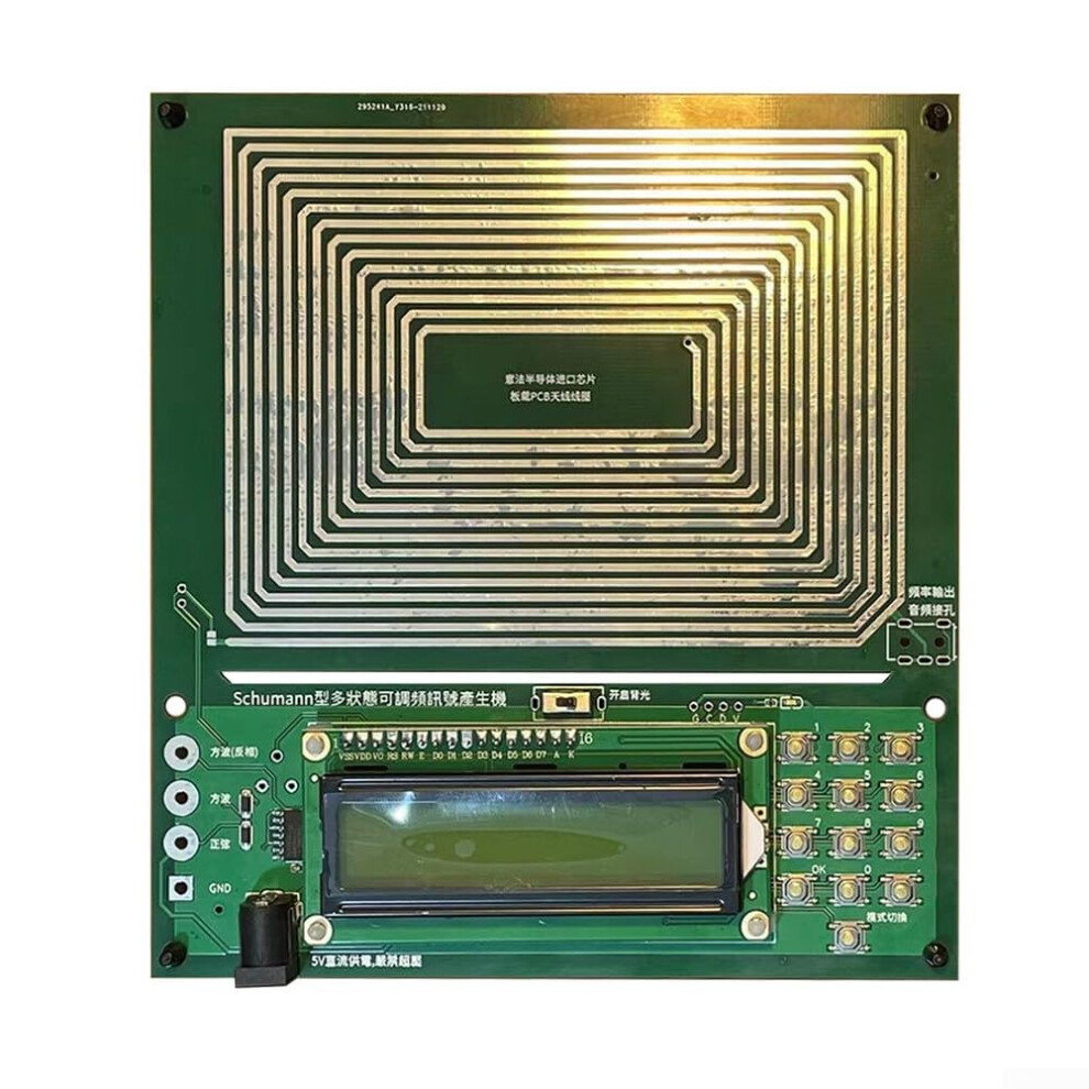 Audio Generator Resonator Fm Signal Generator Frequency Adjustment For Schumann Wave Generator Device Testing Green 9016109604446