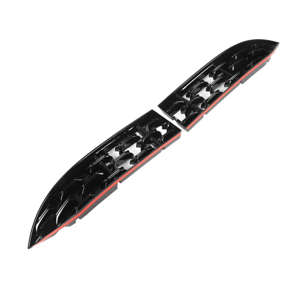 Glossy Front Grille Guard For Mazda Cxâ5 2022+ Mesh Inserts Trims Black 8491354181415