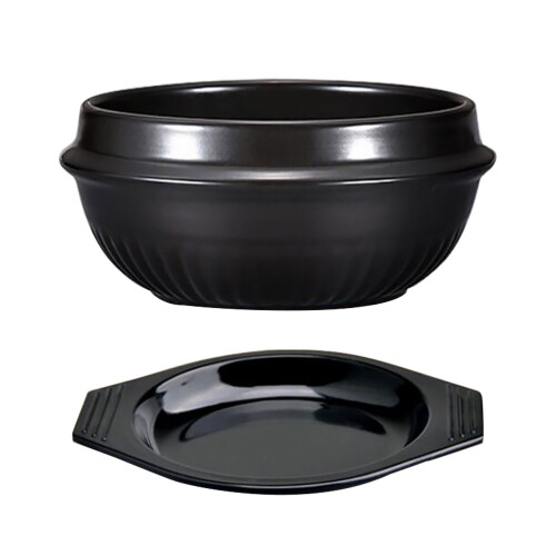1 Set Bibimbap Topf Spaghetti Keramik Mit Tablett