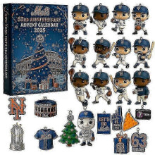 (New York Mets) Major League Baseball Team Commemorative Acrylic Pendant Christmas Blind Box Advent Christmas Tree Decoration.z