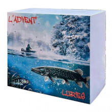 (D) xmas fishing advent calendar with 24 lures and tackle