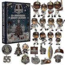 (San Diego Padres) Major League Baseball Team Commemorative Acrylic Pendant Christmas Blind Box Advent Christmas Tree Decoration.z