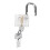 5 Pcs Transparent Padlock Set Pick Cutaway Practice Lock with Key Removing Hook Kit Tool 25-26s 5